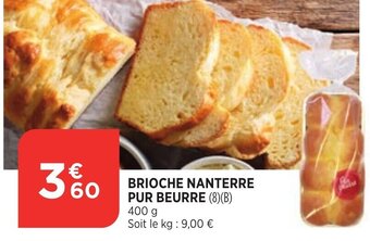 Bi1 Brioche Nanterre Pur Beurre offre