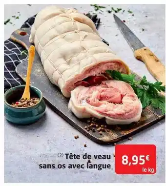 Tête de veau sans os avec langue