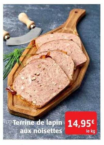 Colruyt Terrine de lapin aux noisettes offre