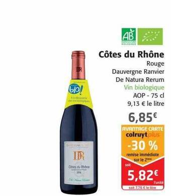 Colruyt Côtes du rhône offre