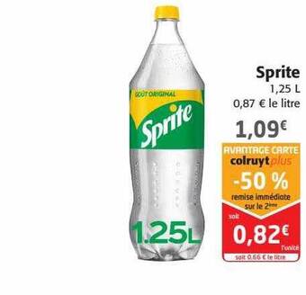 Colruyt Sprite offre