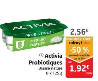Colruyt Activia probiotiques offre