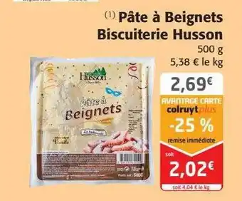 Colruyt Pâte à beignets biscuiterie husson offre
