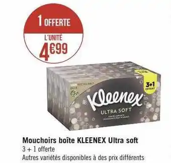 Mouchoirs boîte kleenex ultra soft