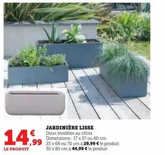 Jardinière lisse