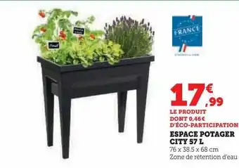 Hyper U Espace potager city 57 l offre