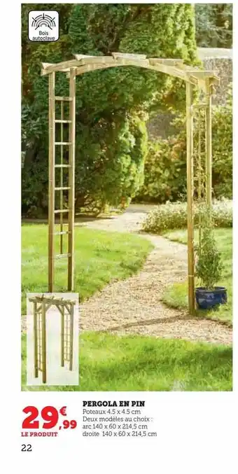 Pergola en pin