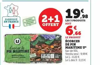 Hyper U Écorces de pin maritime u offre