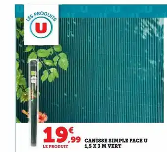 Hyper U Canisse simple face u 1,5 x 3 m vert offre