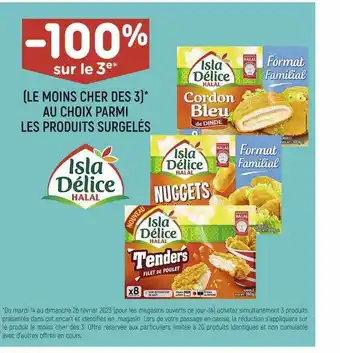 Leader Price Produits surgelés isla délice halal offre