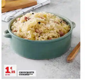Super U Choucroute cuisinée offre