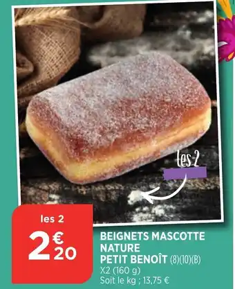 Bi1 Beignets Mascotte Nature Benoît offre