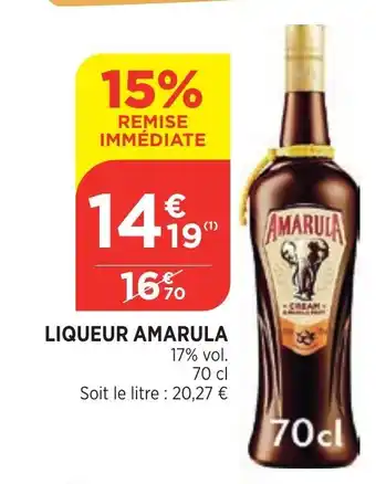 Bi1 Liqueur Amarula offre