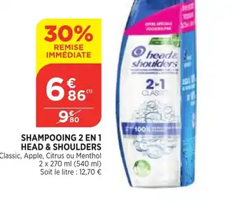Bi1 Shampooing 2 en 1 Head & Shoulders offre