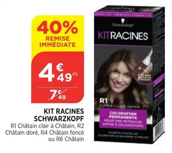 Bi1 Kit Racines Schwarzkopf offre
