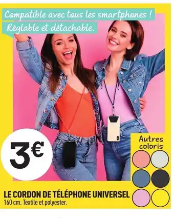 Centrakor Le Cordon de Téléphone Universel offre