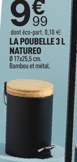Centrakor La Poubelle 3 L Natureo offre