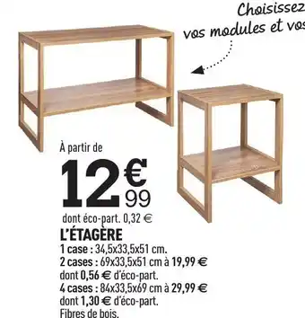 Centrakor L'Étagère offre
