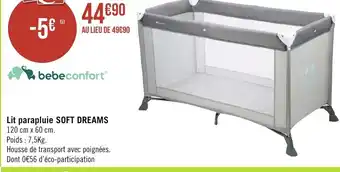 Géant Casino Lit Parapluie Soft Dreams offre
