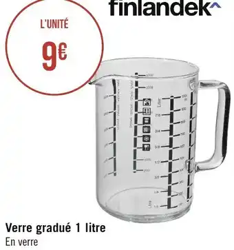 Géant Casino Verre Gradué 1 Litre offre