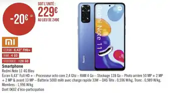 Géant Casino Smartphone offre