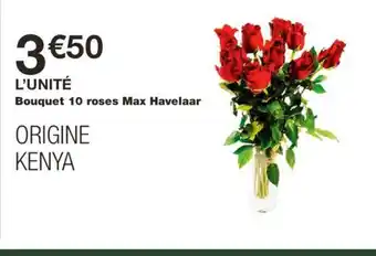 Bouquet 10 Roses Max Havelaar