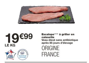 Monoprix Escalope*** À Griller En Caissette offre