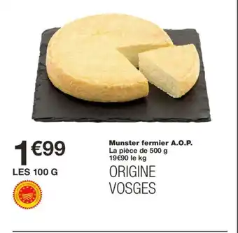 Monoprix Munster Fermier A.O.P offre