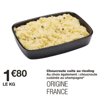 Monoprix Choucroute Cuite Au Riesling offre