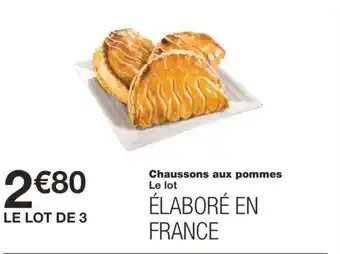 Monoprix Chaussons Aux Pommes offre