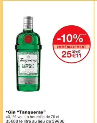 Monoprix Gin "Tanqueray" offre