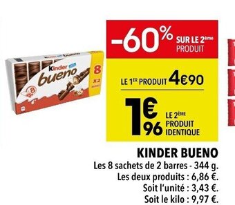 Supeco Kinder Bueno offre