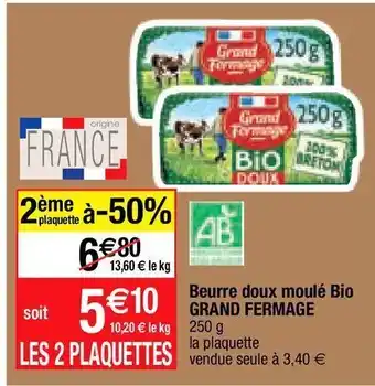 Migros Beurre grand fermage offre