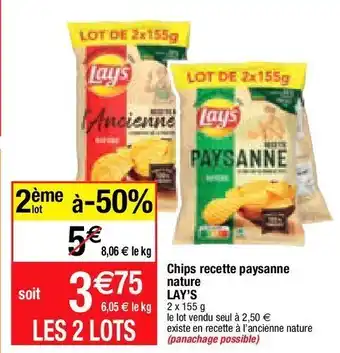 Migros Chips lay's offre