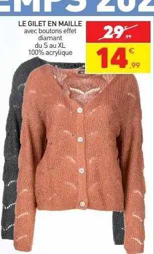 Stokomani Le gilet en maille offre