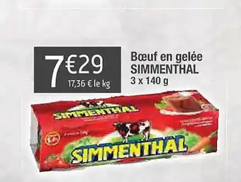 Cora x Carrefour Bœuf en gelée simmenthal offre