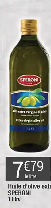 Cora x Carrefour Huile d'olive extra speroni offre
