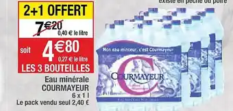 Cora x Carrefour Eau minérale courmayeur offre