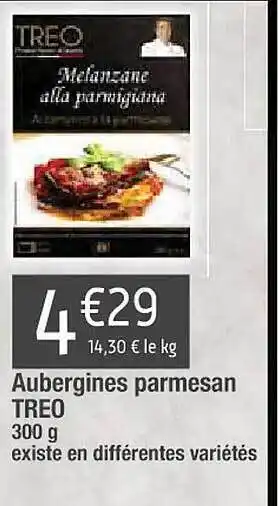 Aubergines parmesan treo