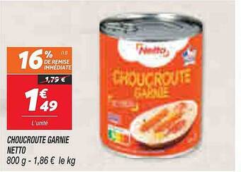 Netto Choucroute garnie netto offre