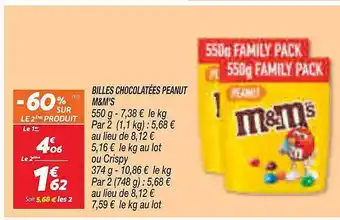 Netto Billes chocolatées peanut m&m's offre