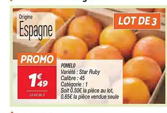 Pomelo star ruby