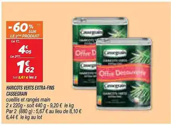 Netto Haricots verts extra-fins cassegrain offre