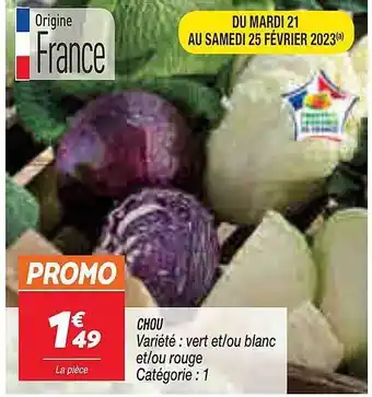 Netto Chou vert et-ou blanc offre