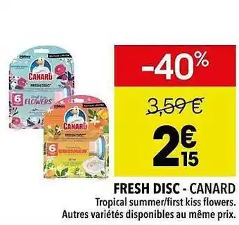 Supeco Fresh disc - canard offre