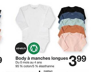 Zeeman Body à manches longues offre