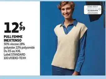 Auchan Pull femme inextenso offre