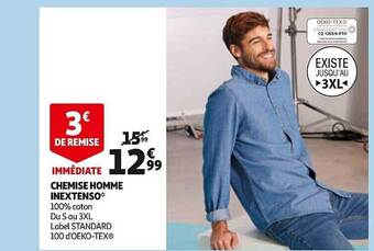 Chemise homme inextenso