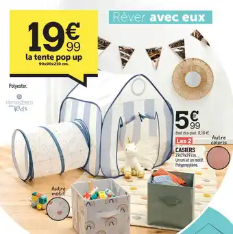 Centrakor La tente pop up, casiers offre