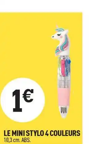Centrakor Le mini stylo 4 couleurs offre